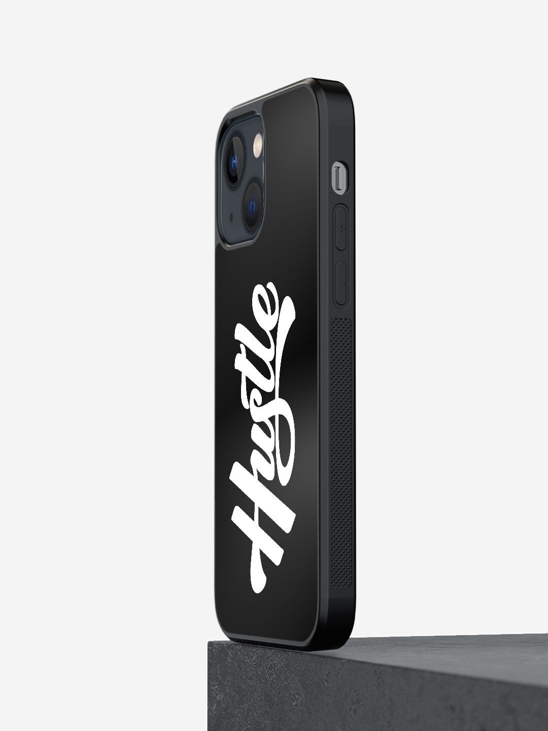 

macmerise White & Black Hustle Printed iPhone 13 Mini Bumper Mobile Phone Case