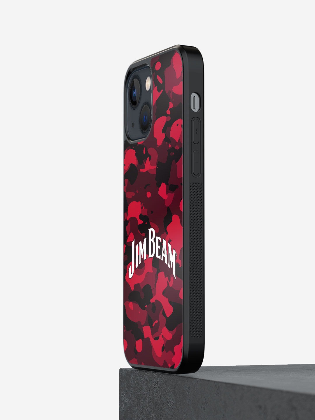 

macmerise Red & Black Jim Beam Camo Design iPhone 13 Mini Bumper Phone Back Case