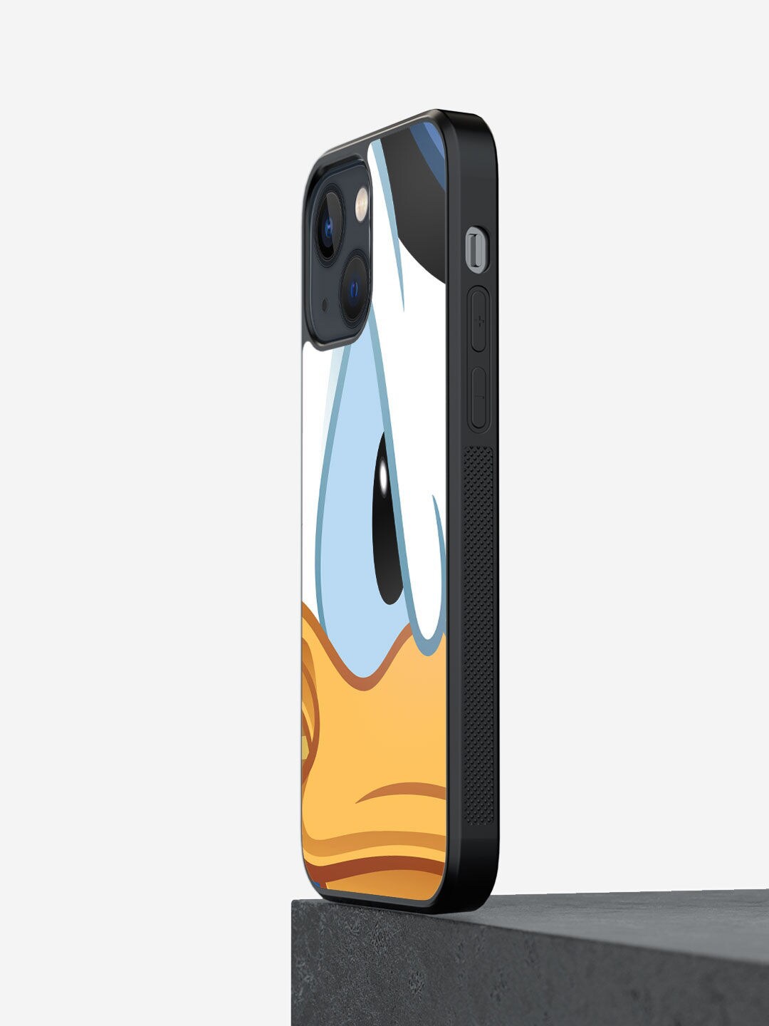 

macmerise Black Printed Zoom Up Donald Design iPhone 13 Phone Back Case