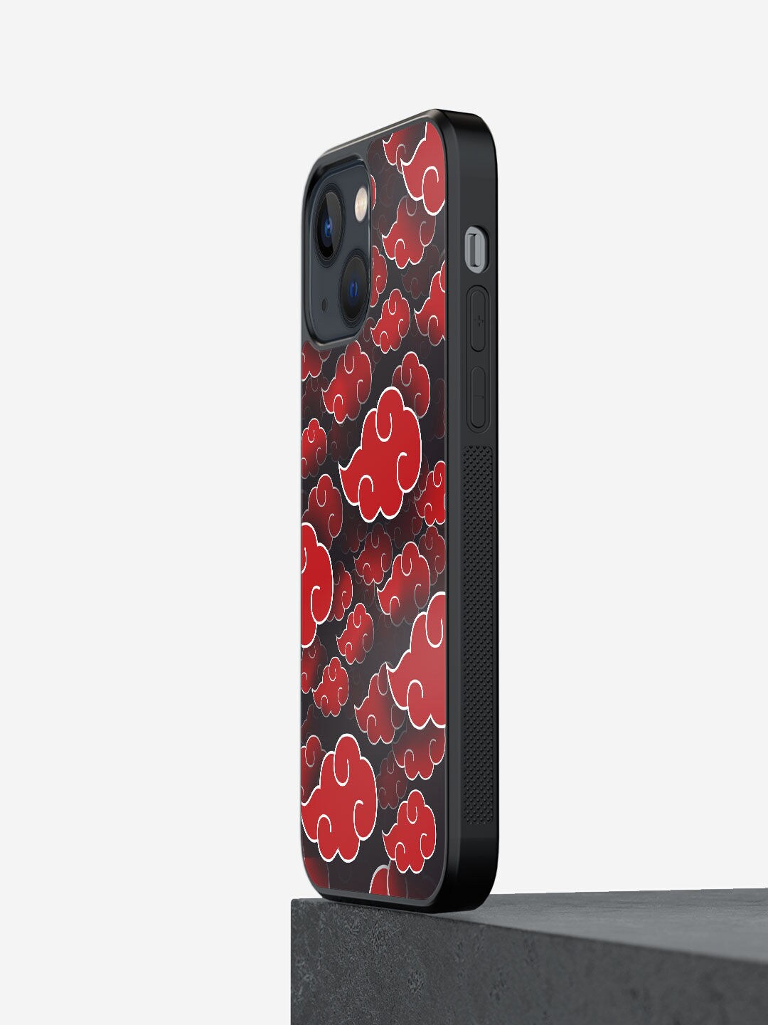 

macmerise Black Printed Akatsuki Clouds Design iPhone 13 Mini Phone Back Case