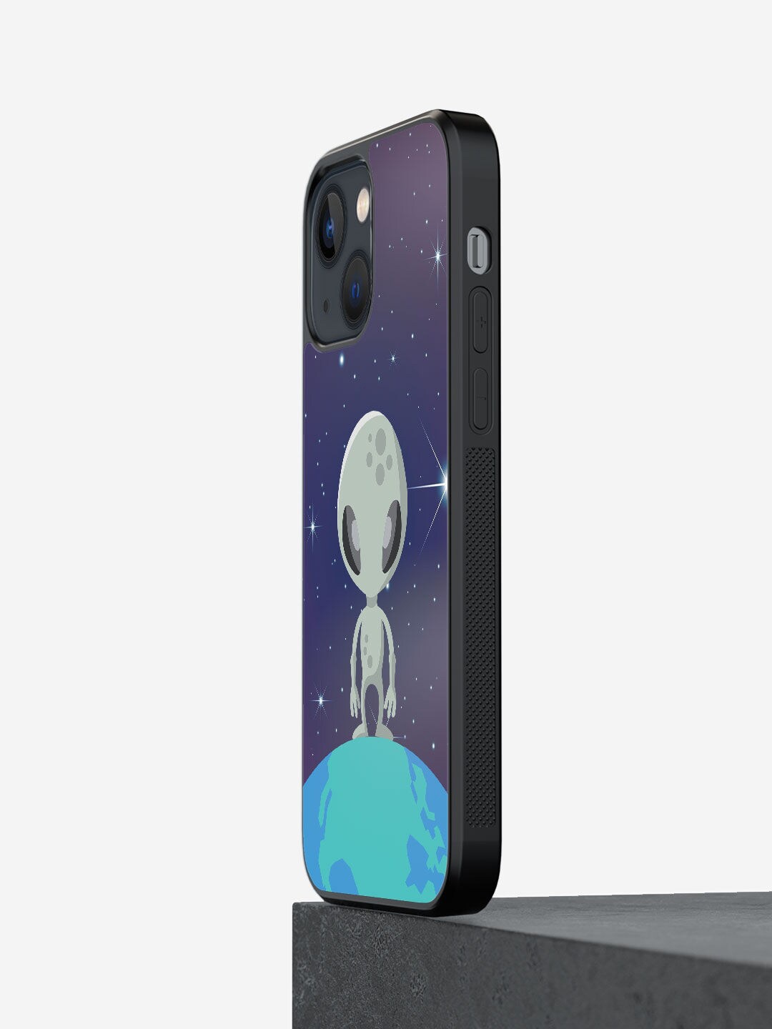 

macmerise Blue Printed Alien iPhone 13 Mini Bumper Case