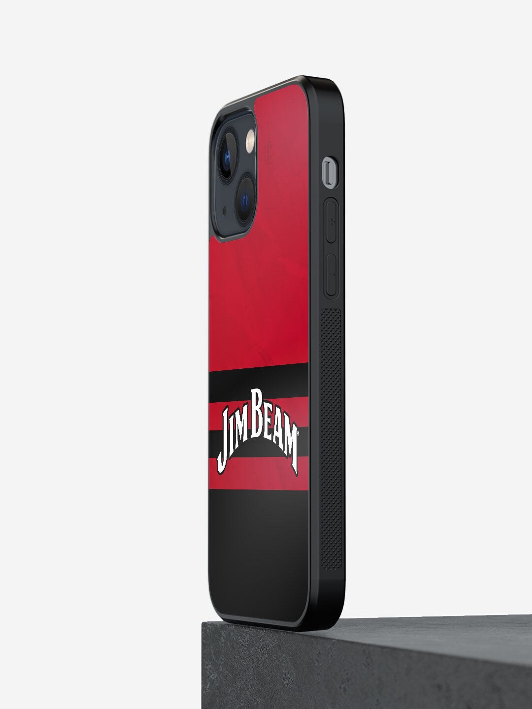 

macmerise Red & Black Printed iPhone 13 Mini Phone Back Case