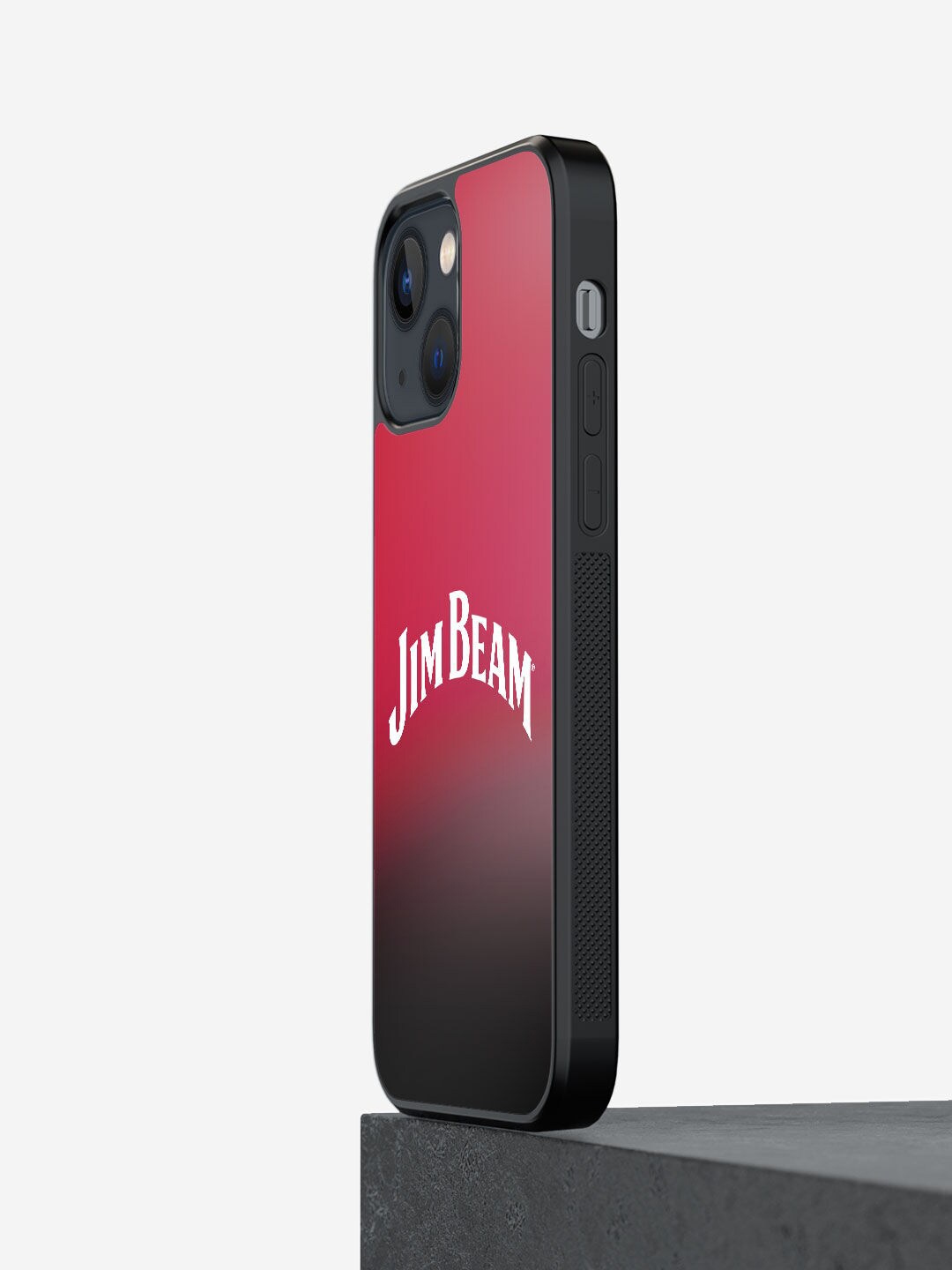 

macmerise Red & Black Printed Fade Design iPhone 13 Mini Bumper Phone Back Case