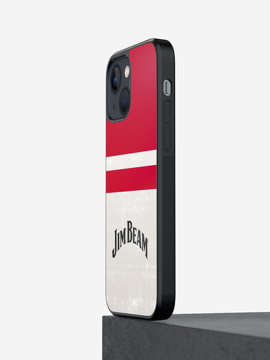 

macmerise White & Red Printed Jim Beam Stripes Phone Back Case