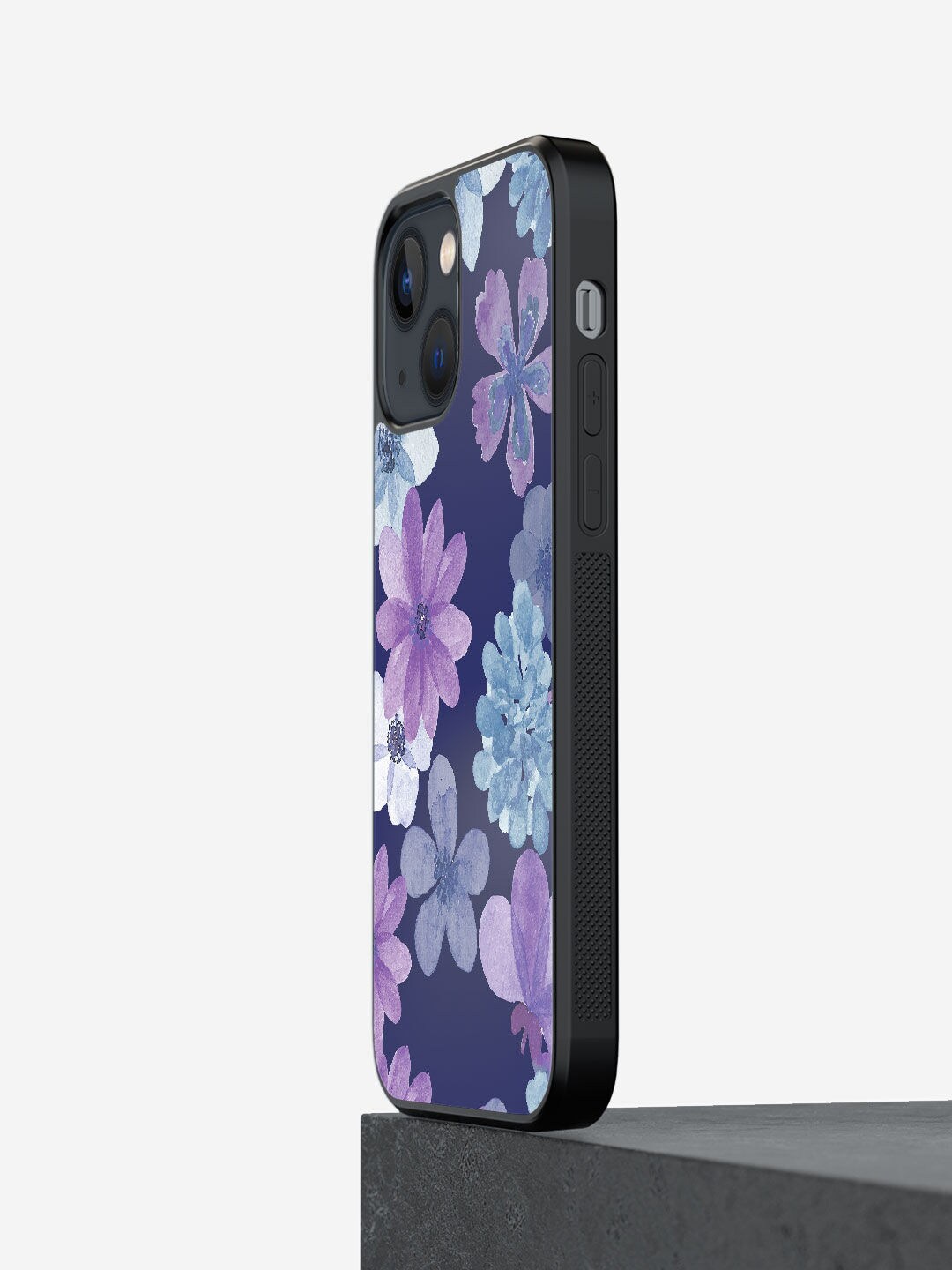 

macmerise Voilet Iris Design iPhone 13 Mini Bumper Phone Back Case, Violet