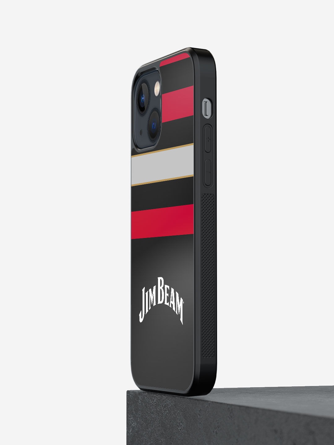 

macmerise Black & Red Jim Beam Printed iPhone 13 Mini Bumper Mobile Phone Case