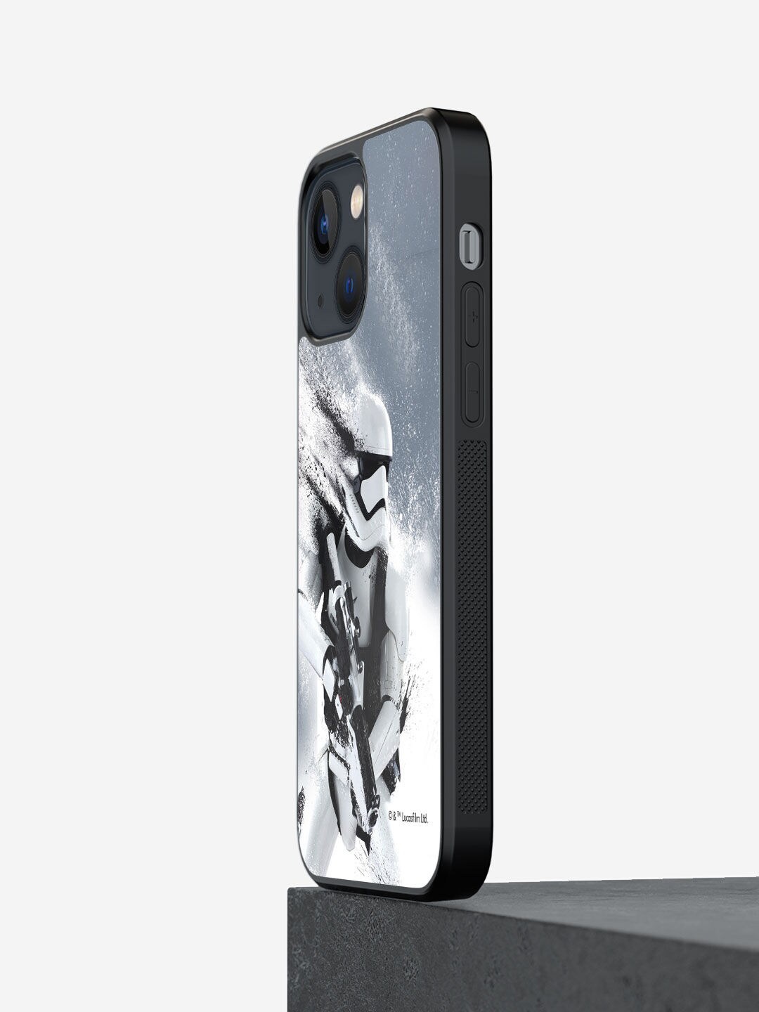 

macmerise Black Printed Trooper Storm Design iPhone 13 Phone Back Case