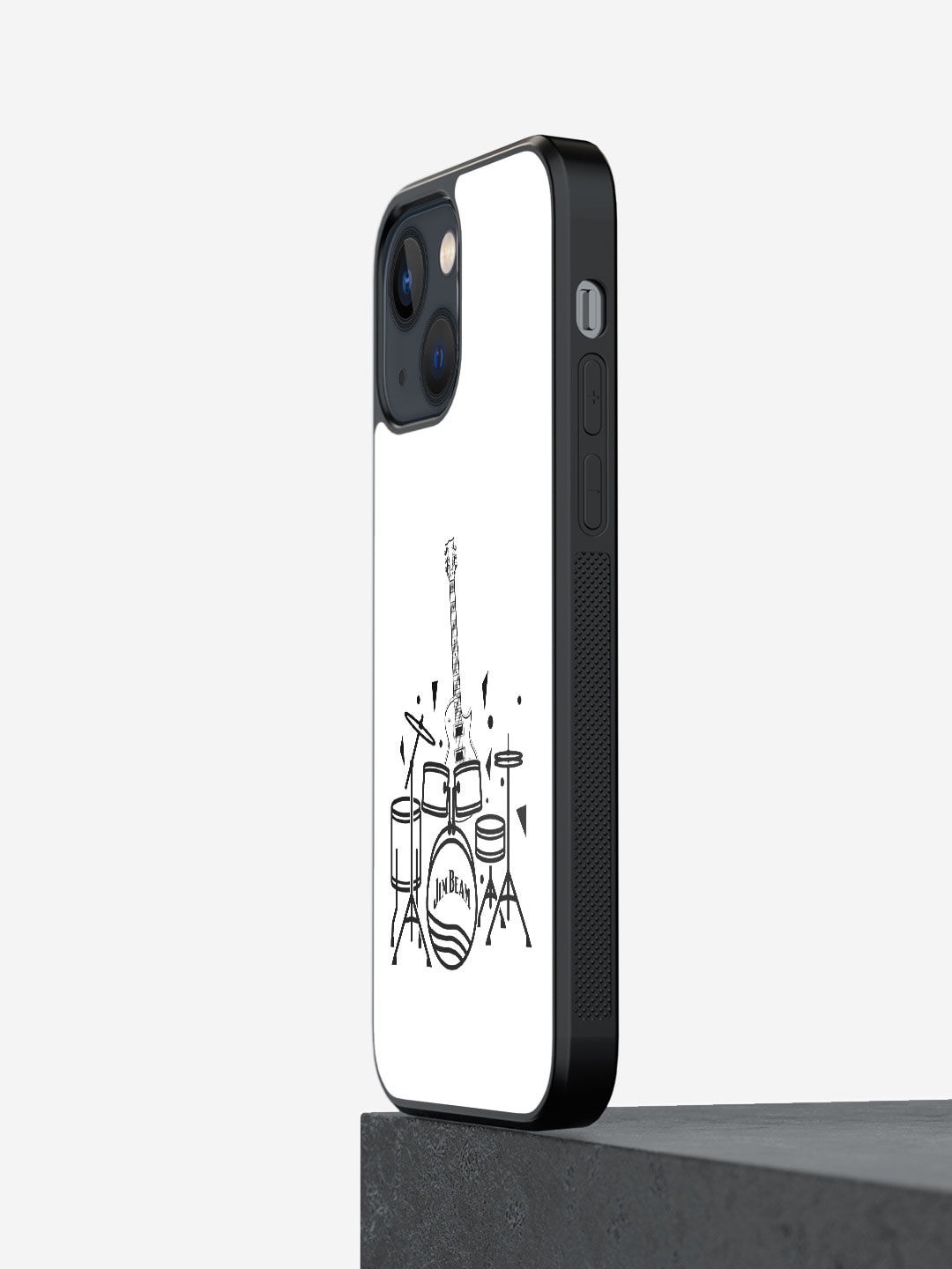 

macmerise White Printed Jim Beam The Band iPhone 13 Mini Bumper Case