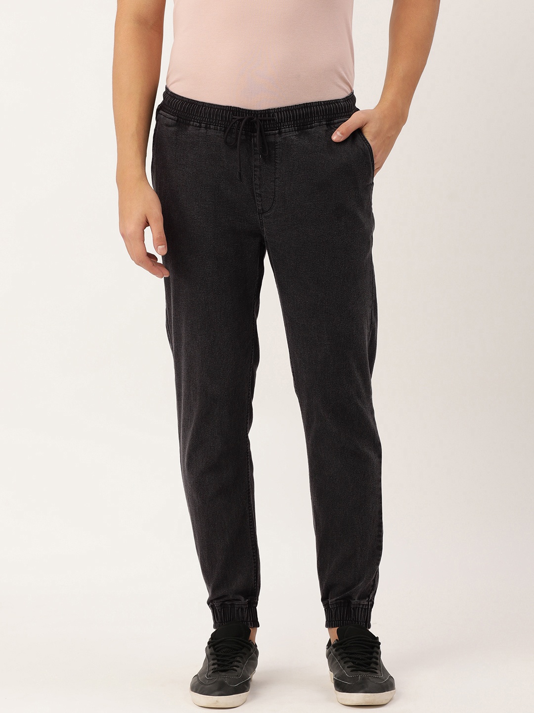 

IVOC Men Slim Fit Cotton Joggers, Charcoal