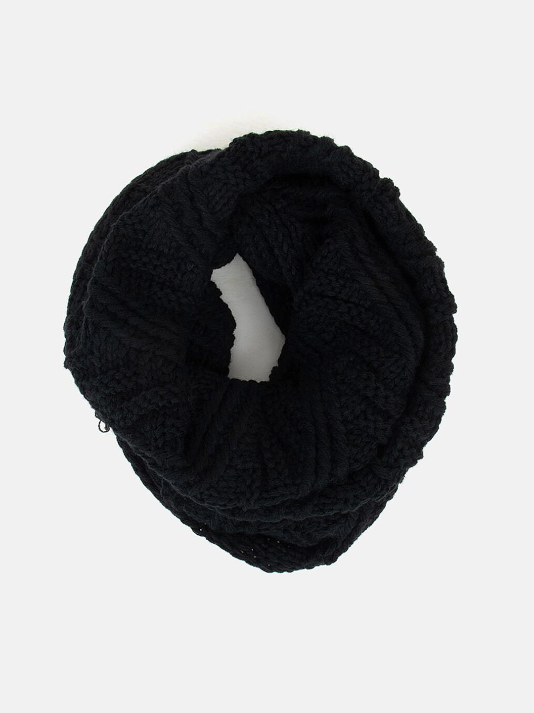 

Kazo Women Black Acrylic Scarf