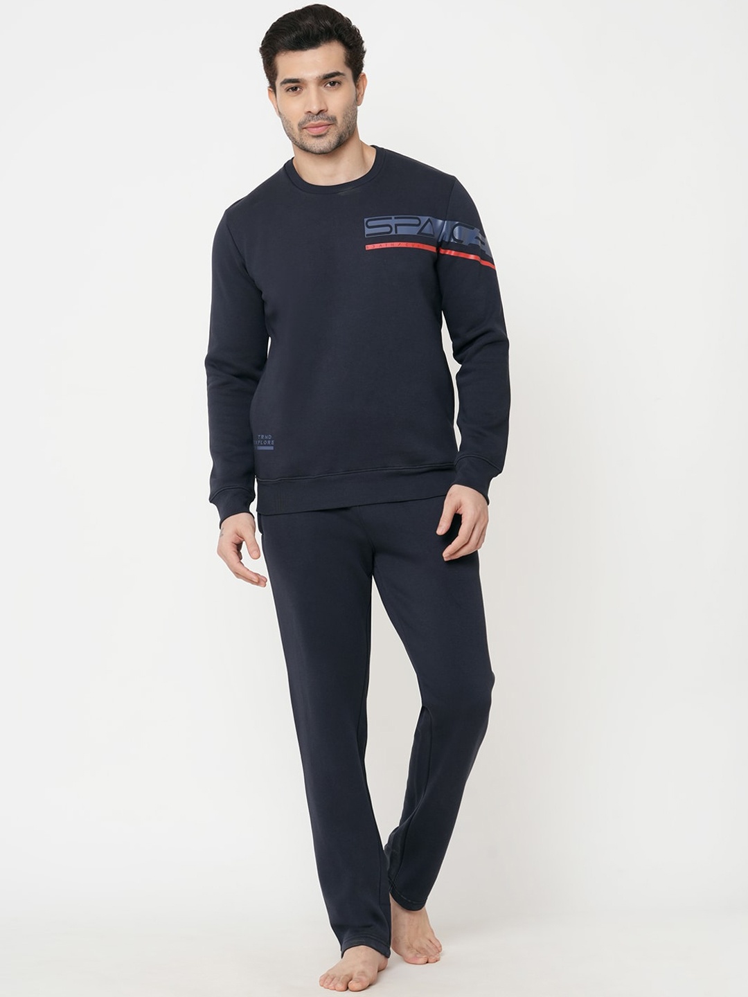 

Sweet Dreams Men Navy Blue Printed Tracksuits