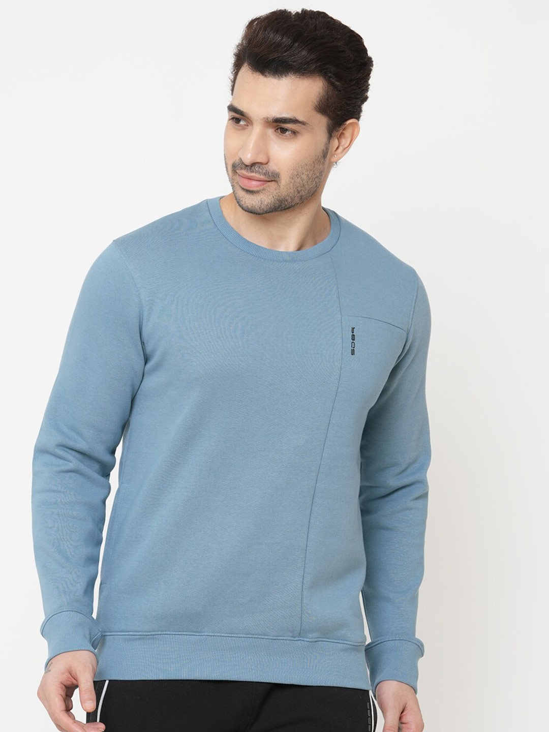 

Sweet Dreams Men Blue Solid Sweatshirt