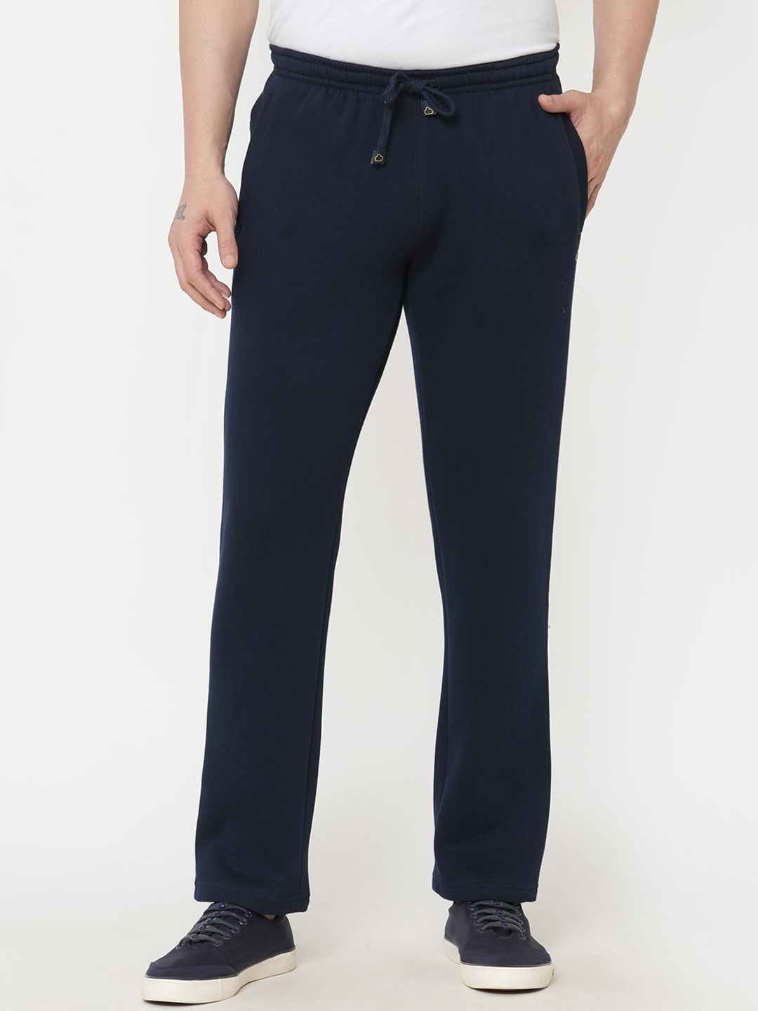 

Sweet Dreams Men Solid Track Pants, Navy blue