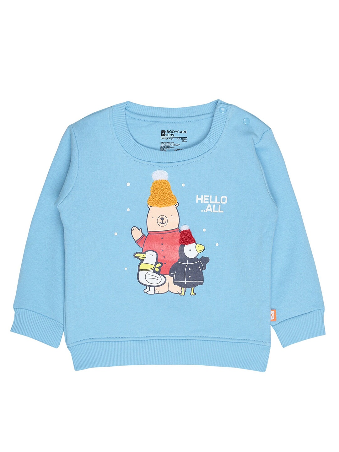 

Bodycare Kids Boys Blue Printed Sweatshirt