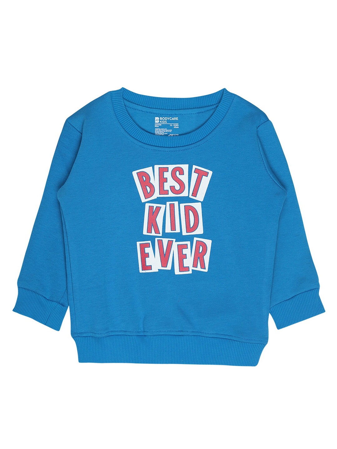 

Bodycare Kids Boys Blue Printed Cotton Round Neck Sweatshirt