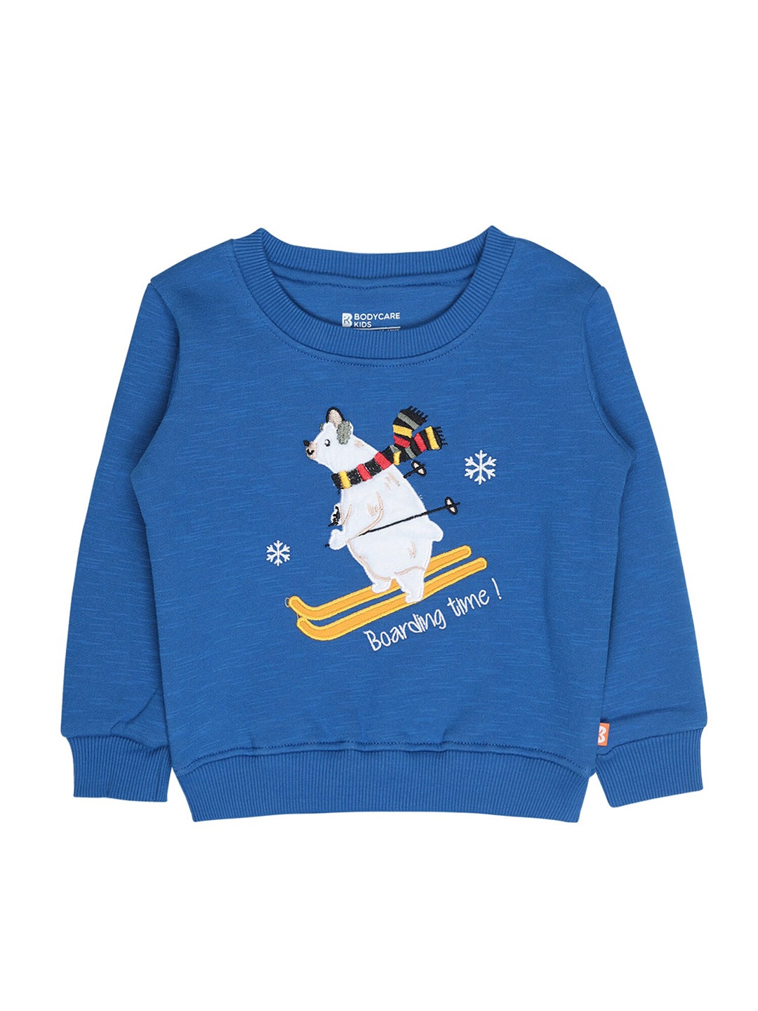 

Bodycare Kids Boys Blue Printed Cotton Round Neck Sweatshirt