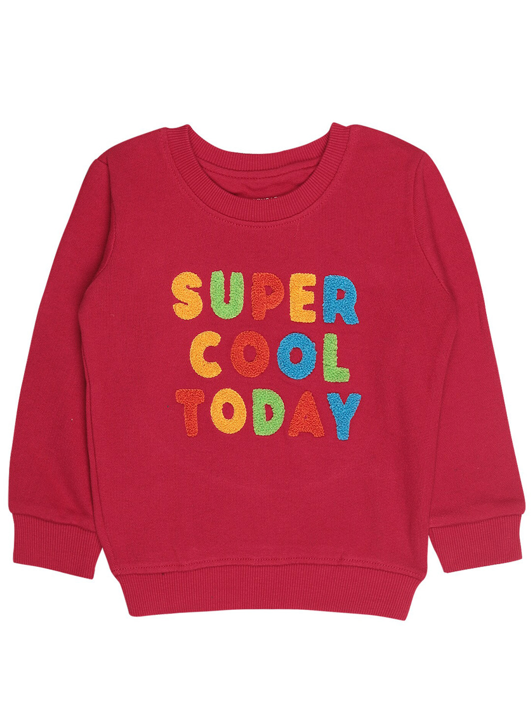 

Bodycare Kids Boys Maroon Printed Cotton Pullover Sweatshirt