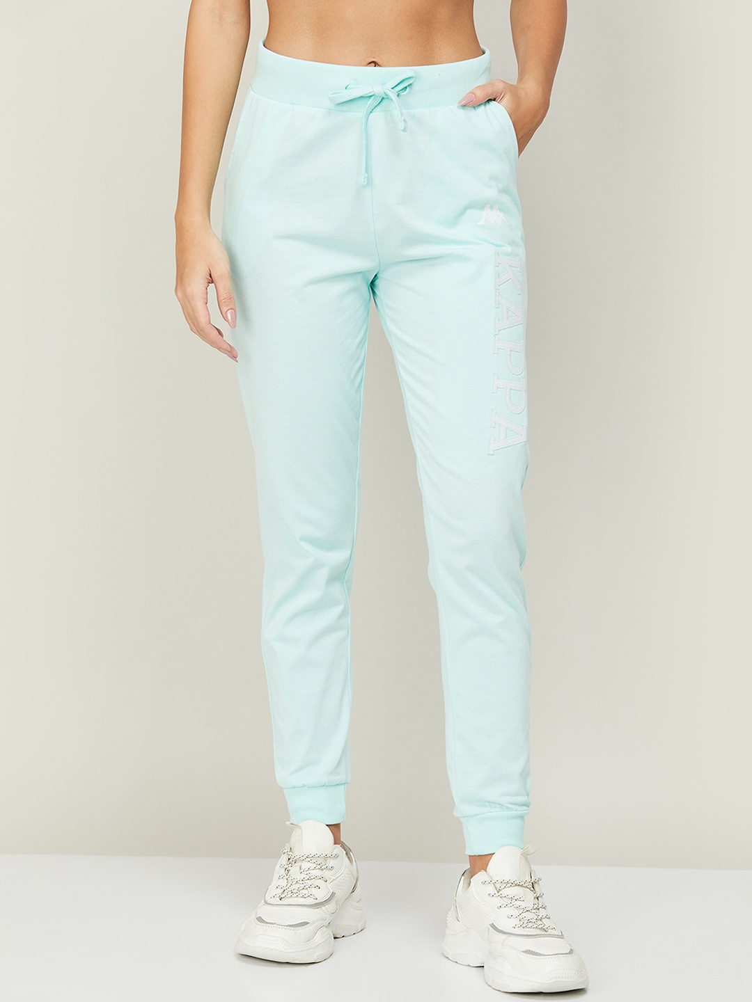 

Kappa Women Blue Solid Joggers