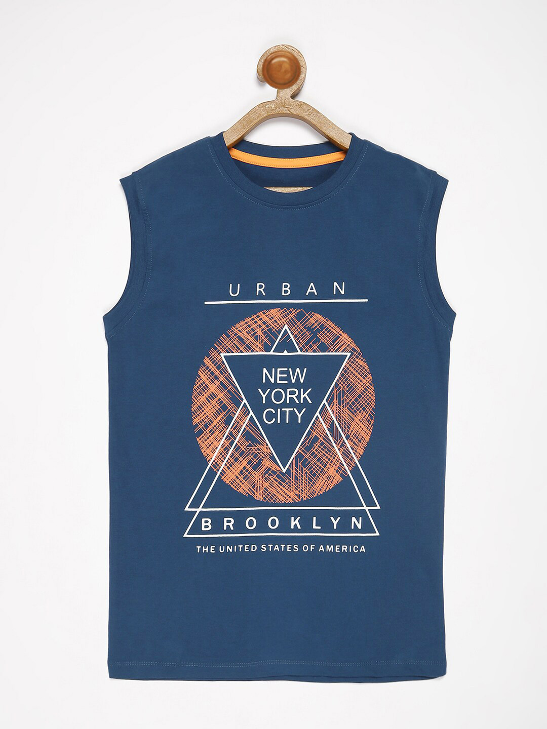 

V2 Value & Variety Boys Blue Typography Printed Cotton T-shirt