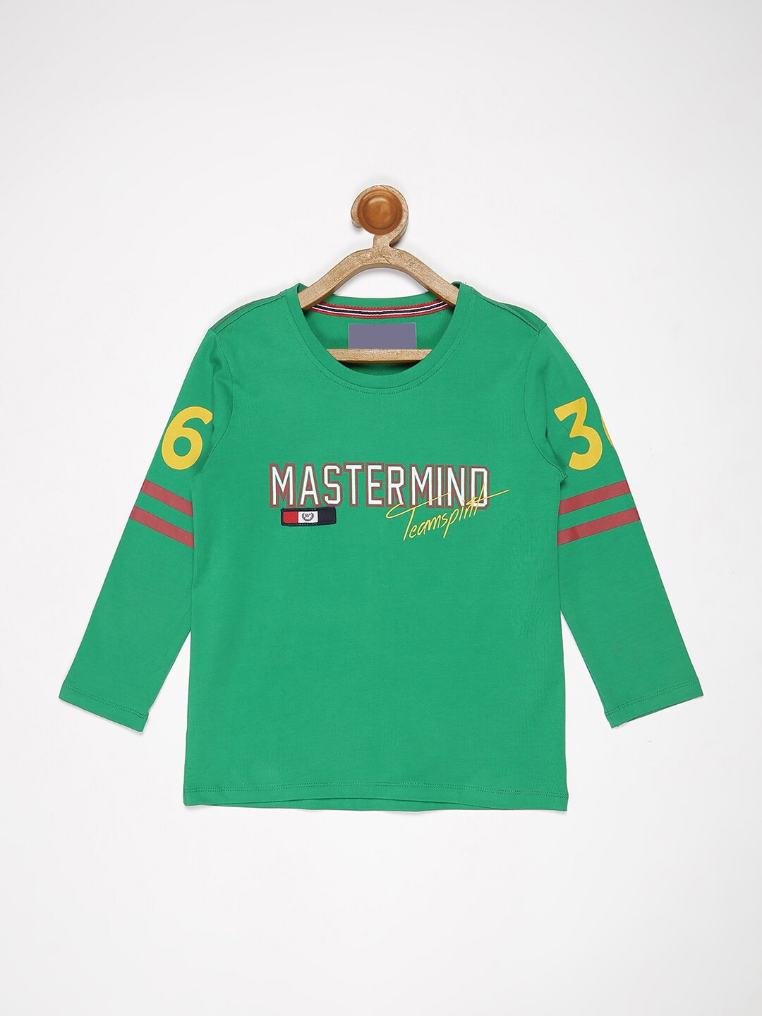 

V2 Value & Variety Boys Green Typography Printed Cotton T-shirt
