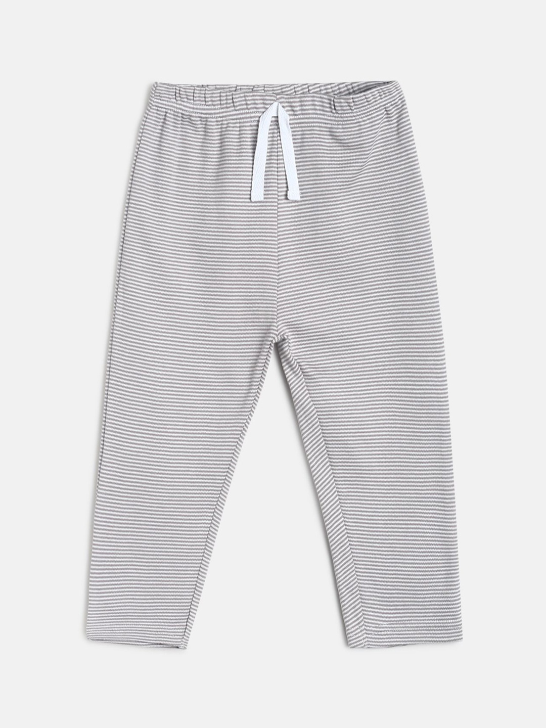 

MINI KLUB Boys Beige Colored Striped Pure Cotton Track Pants