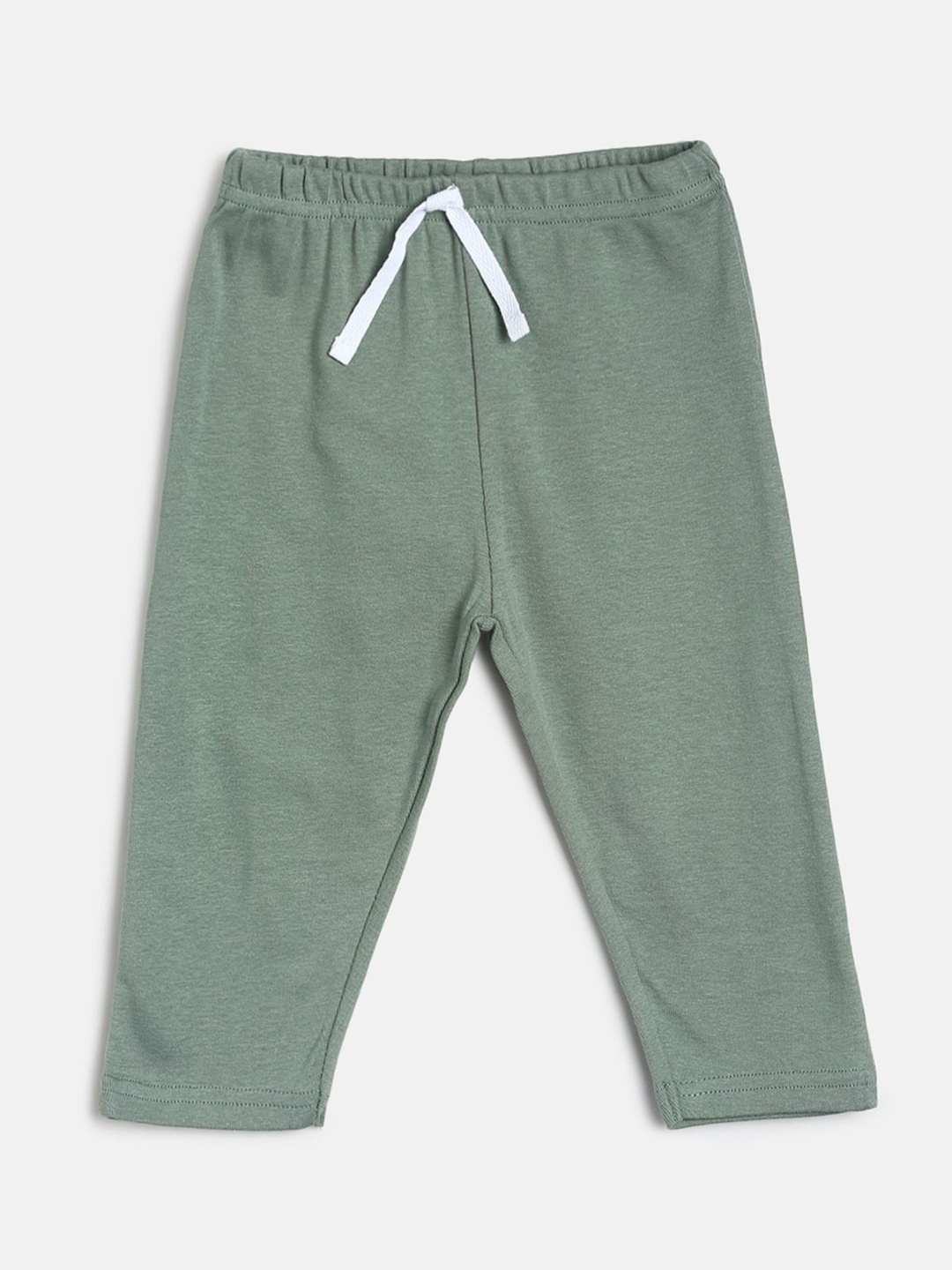 

MINI KLUB Infant Boys Green Solid Pure Cotton Track Pants