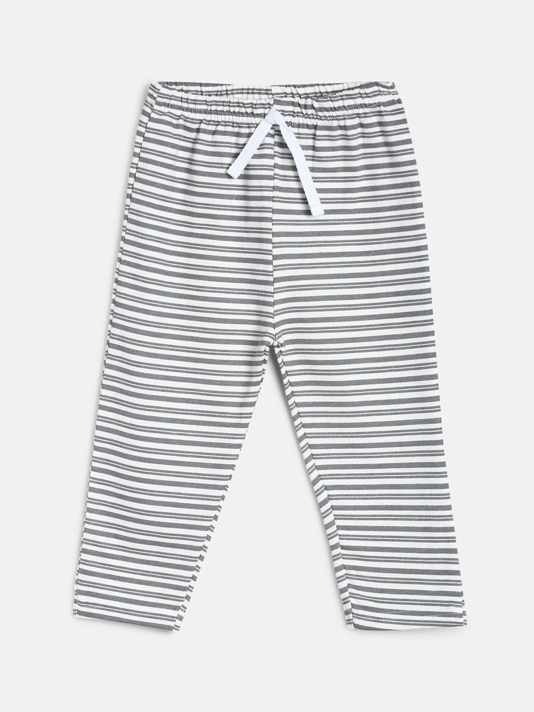 

MINI KLUB Infant Boys Grey Printed Pure-Cotton Track Pants
