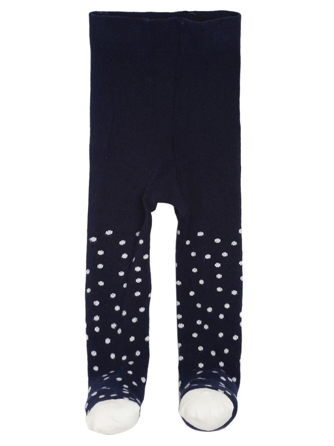 

MINI KLUB Girls Navy Blue Patterned Cotton Opaque Stockings