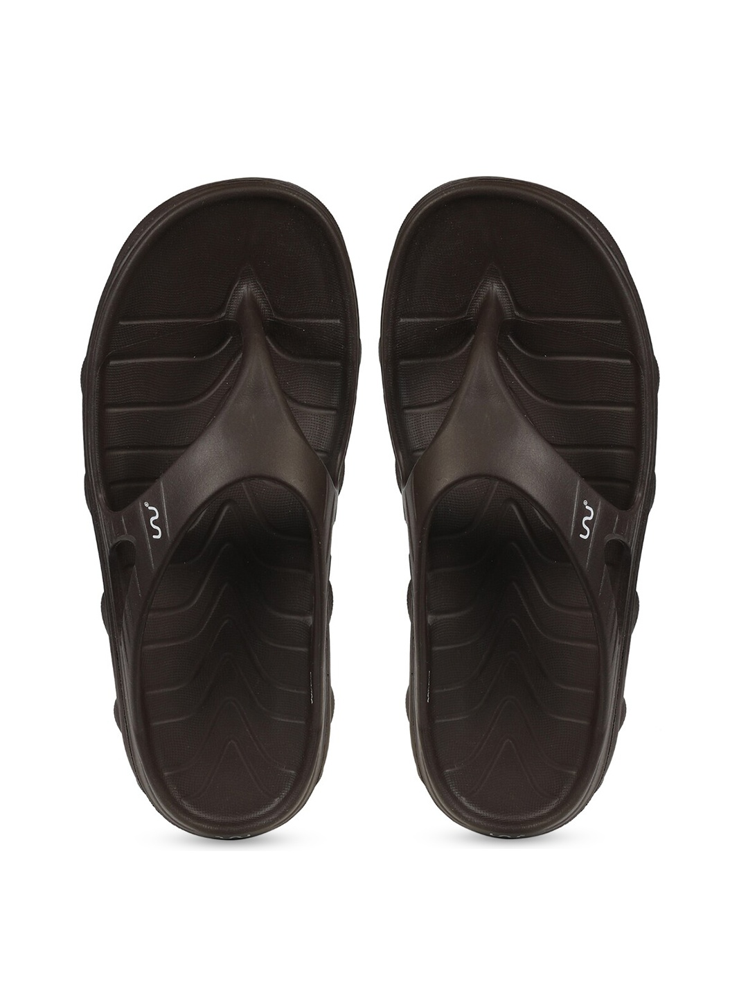 

Doubleu Men Brown Rubber Thong Flip-Flops