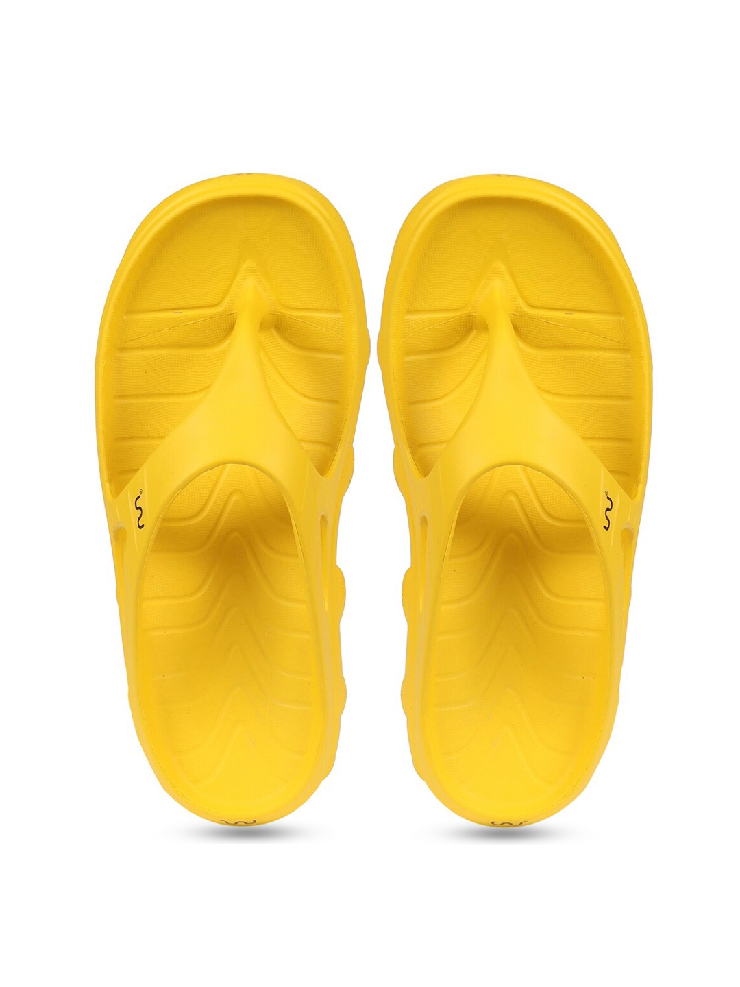 

Doubleu Men Yellow Rubber Thong Flip-Flops