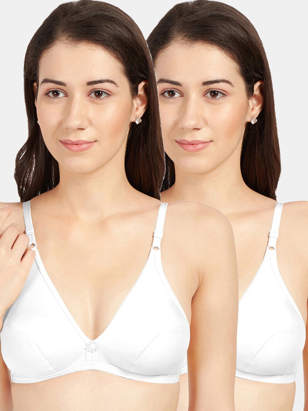 

Sonari White 2 Everyday Pure Cotton Bra nilamwhitewhite30B