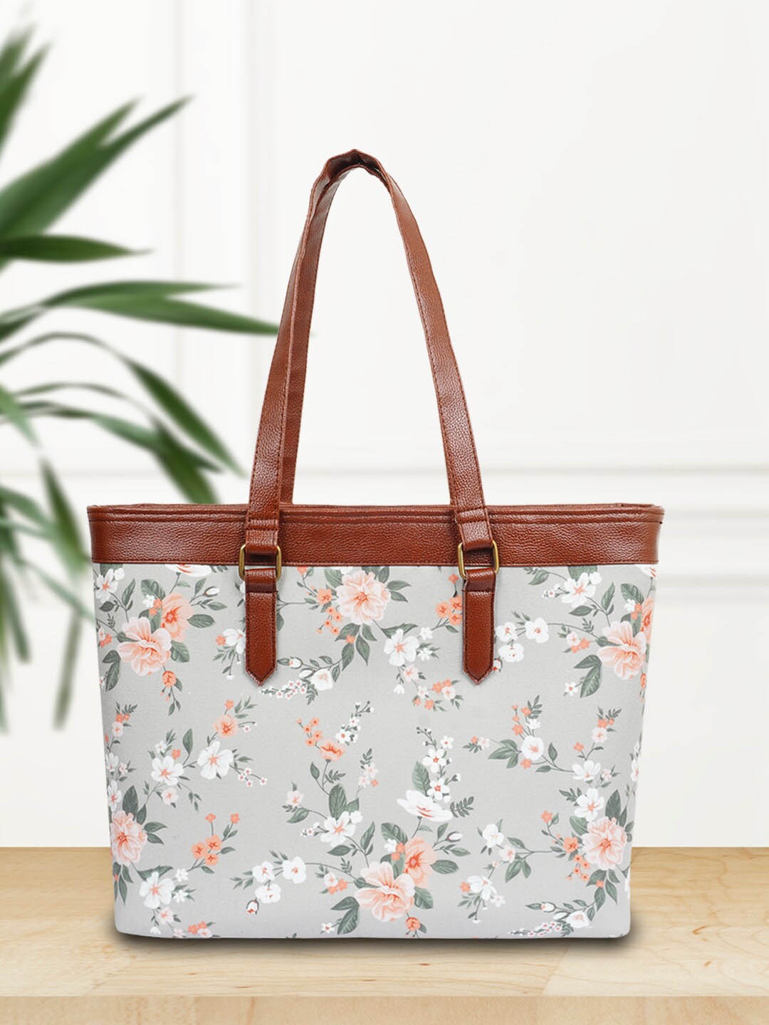 

Crazy Corner Floral Printed Handheld Bag Handbags, Green