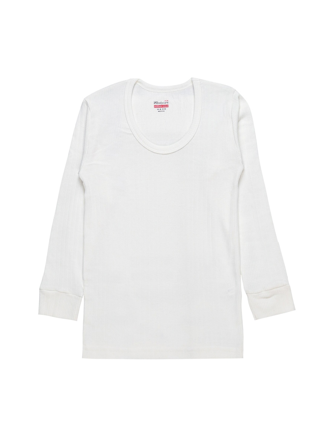 

Bodycare Kids Boys White Solid Cotton Thermal Top