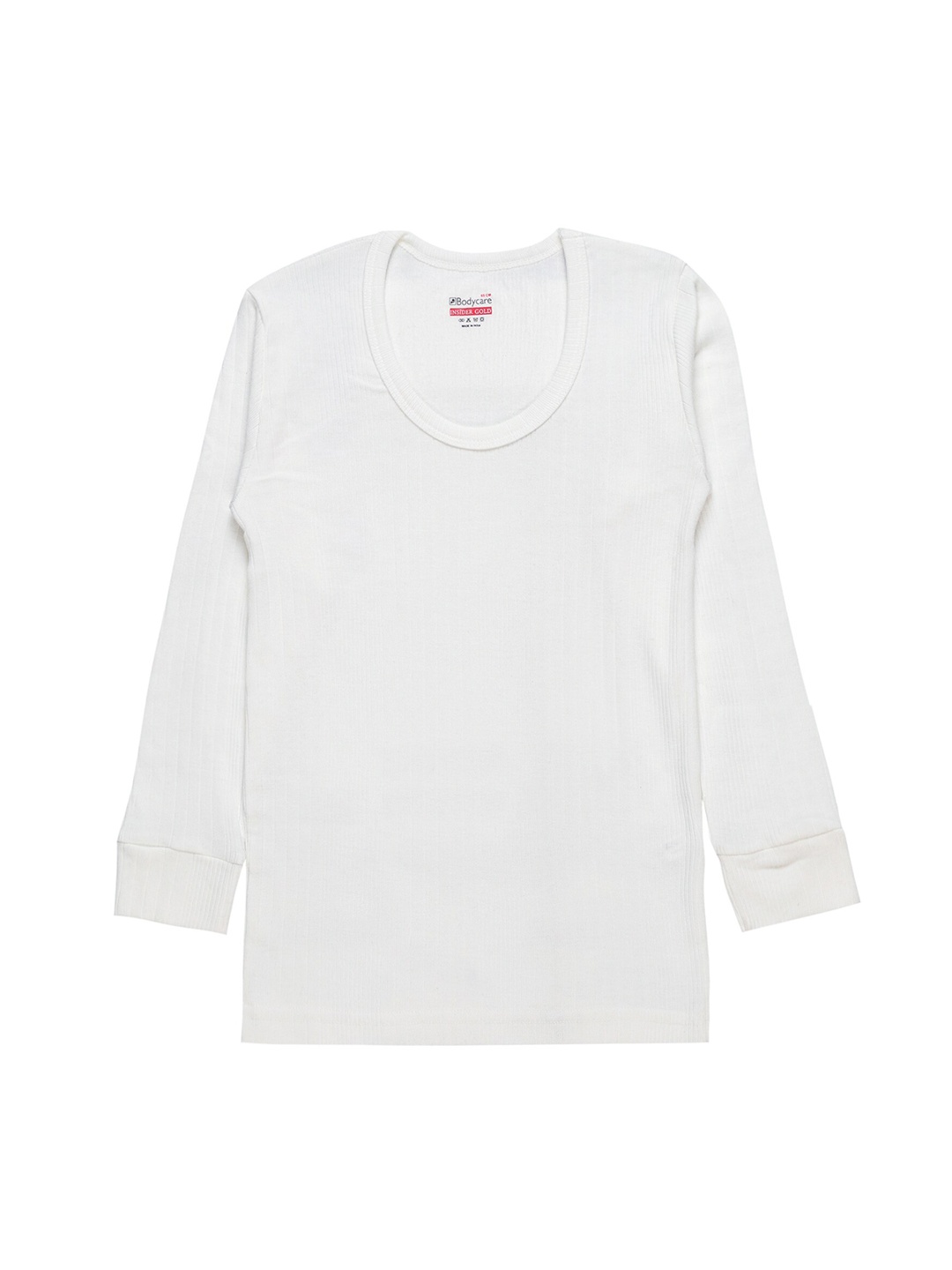 

Bodycare Kids Boys White Solid Cotton Thermal Tops