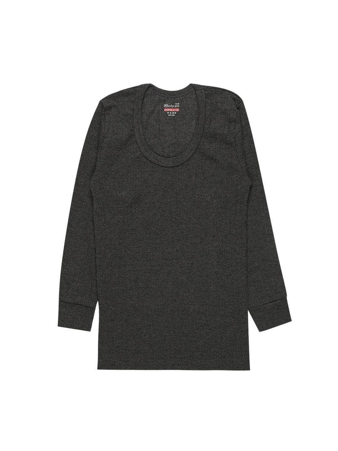 

Bodycare Kids Boys Grey Solid Cotton Thermal Top