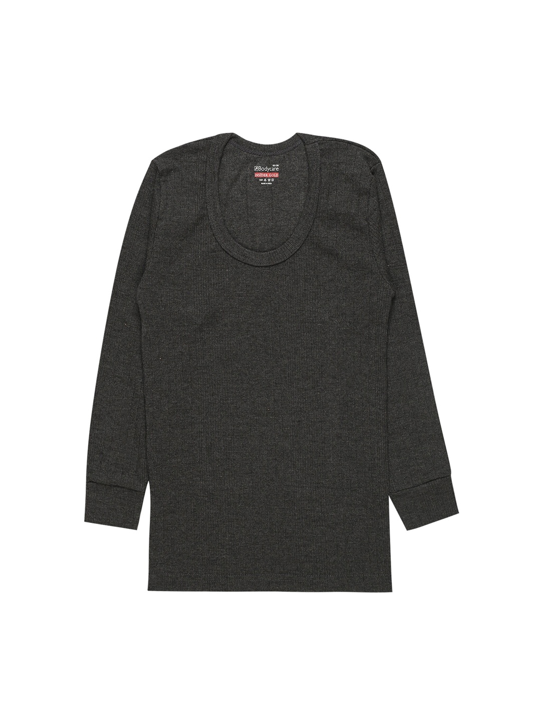 

Bodycare Kids Boys Grey Solid Cotton Thermal Top