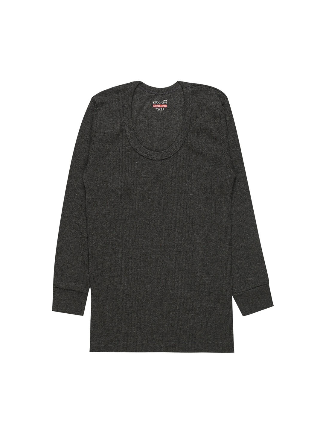 

Bodycare Kids Boys Grey Solid Cotton Thermal Top