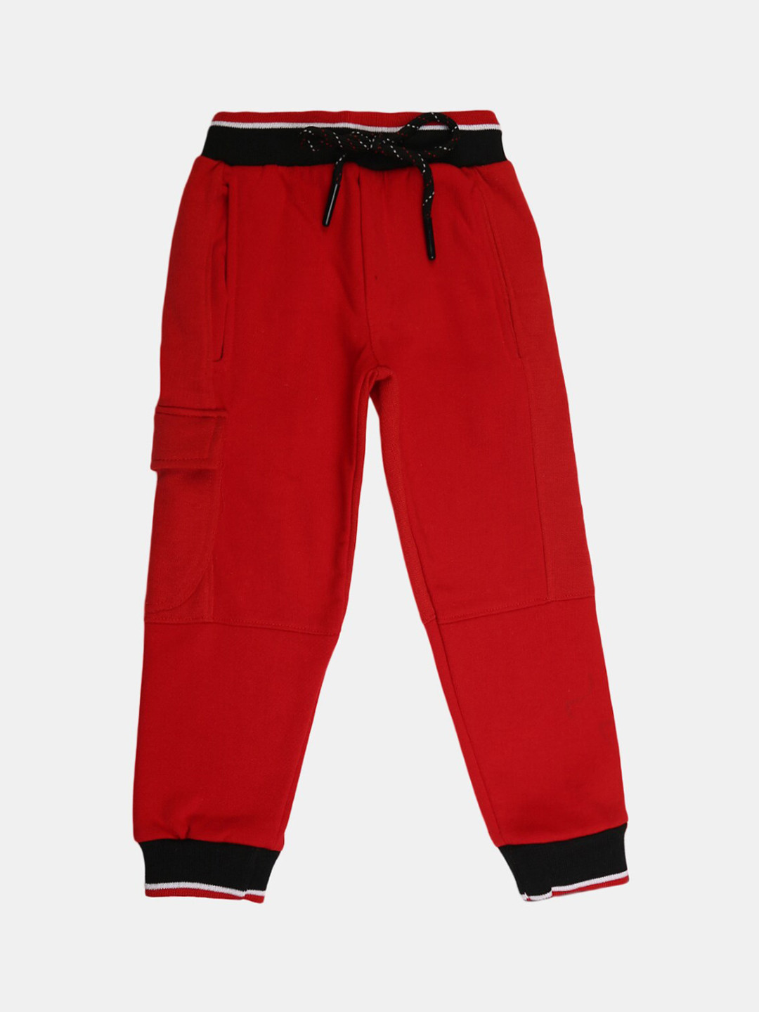 

V-Mart Boys Red Solid Acrylic Joggers