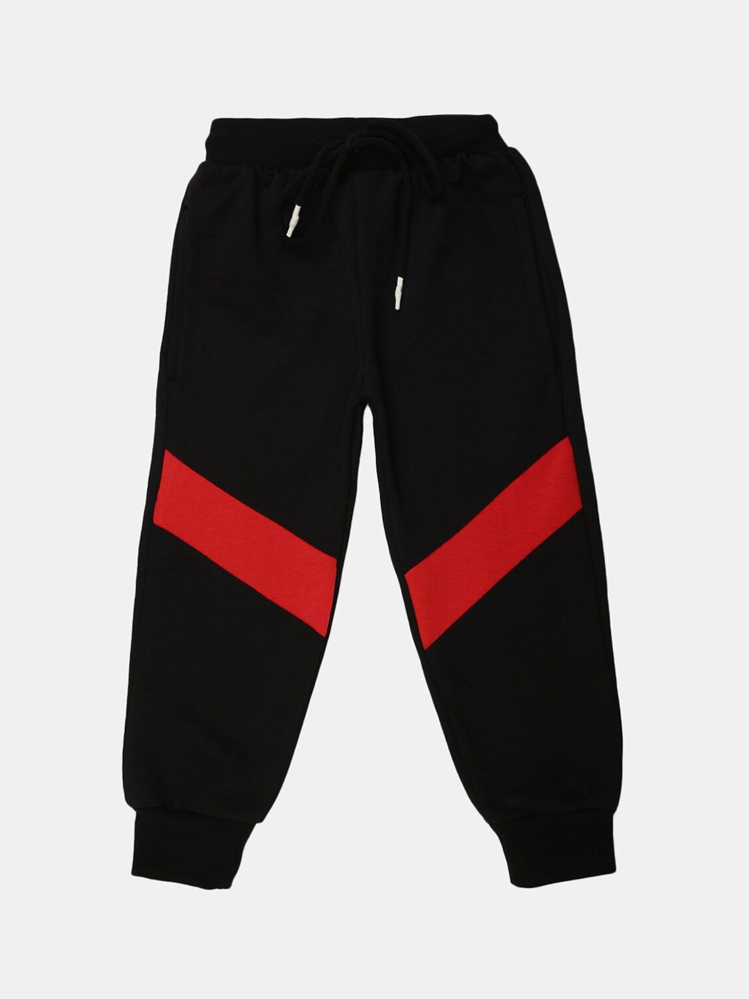 

V-Mart Boys Black Solid Cotton Joggers