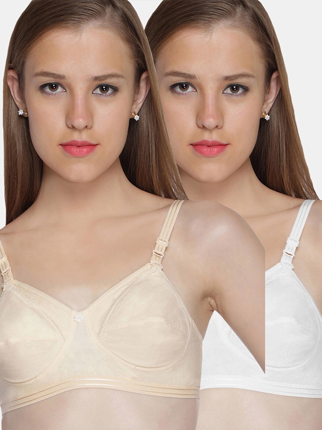 

Sonari Nude-Coloured & White 2 Maternity Bra nursingskinwhite30B