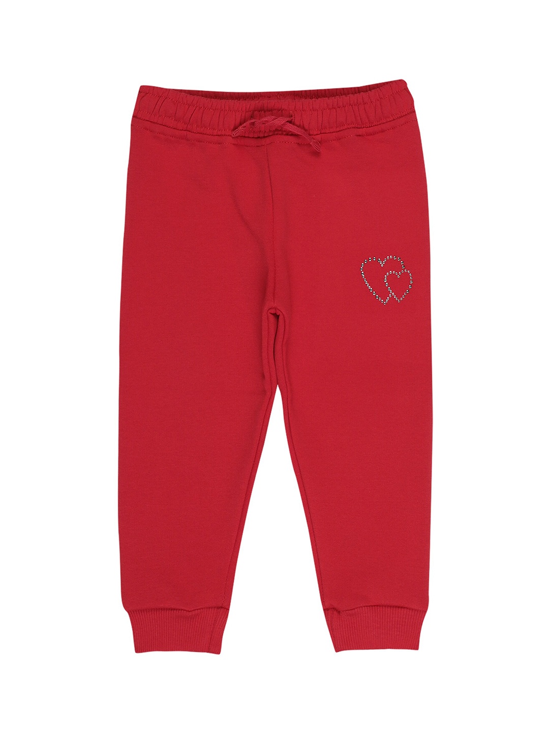 

Bodycare Kids Girls Red Solid Cotton Track Pant