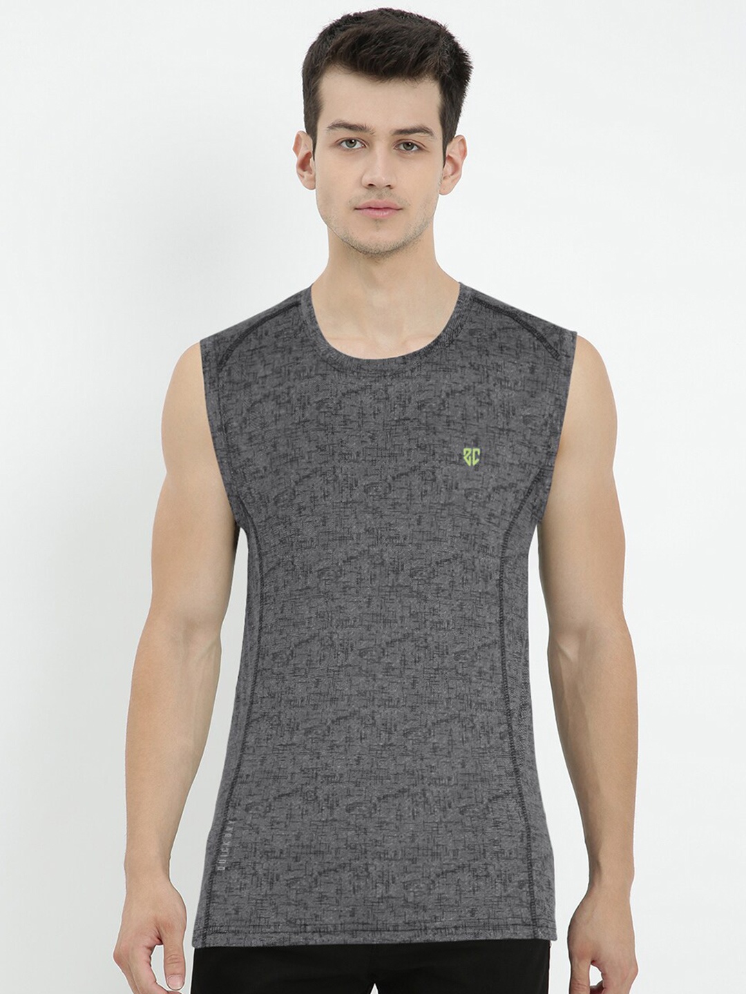 

V2 Value & Variety Men Grey Sleeveless T-shirt