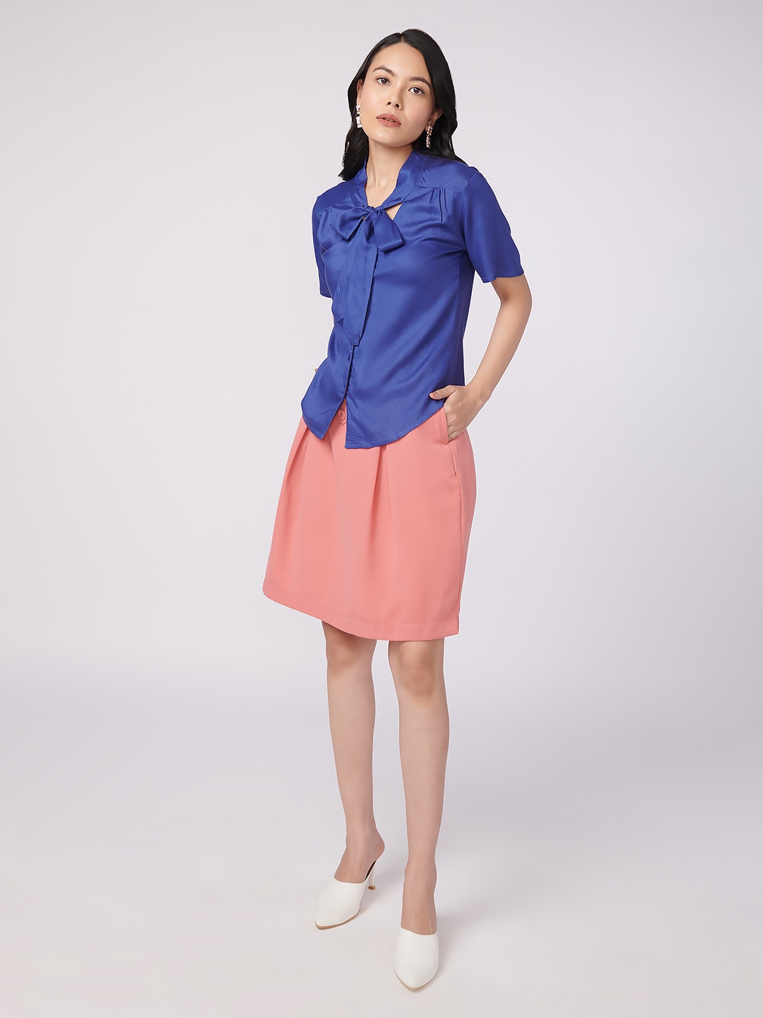 

NOT SO PINK Women Blue Shirt