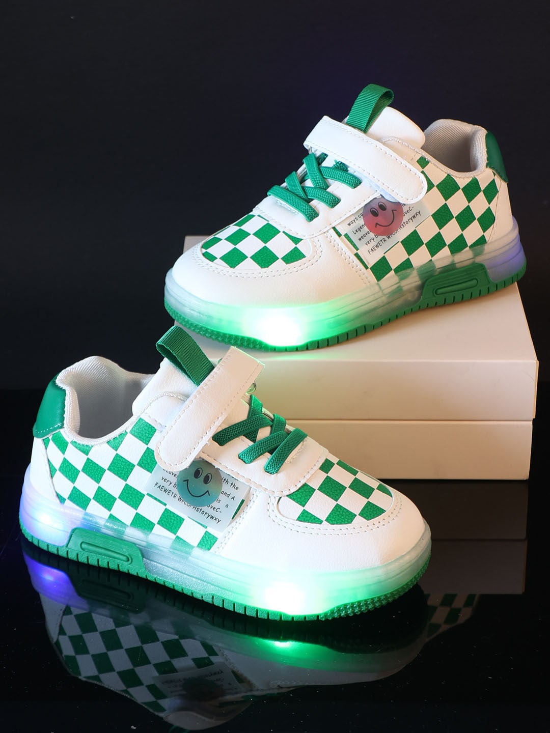 

PASSION PETALS Kids Green Colourblocked Sneakers