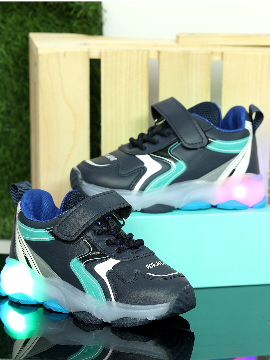 

PASSION PETALS Boys Blue Colourblocked Sneakers