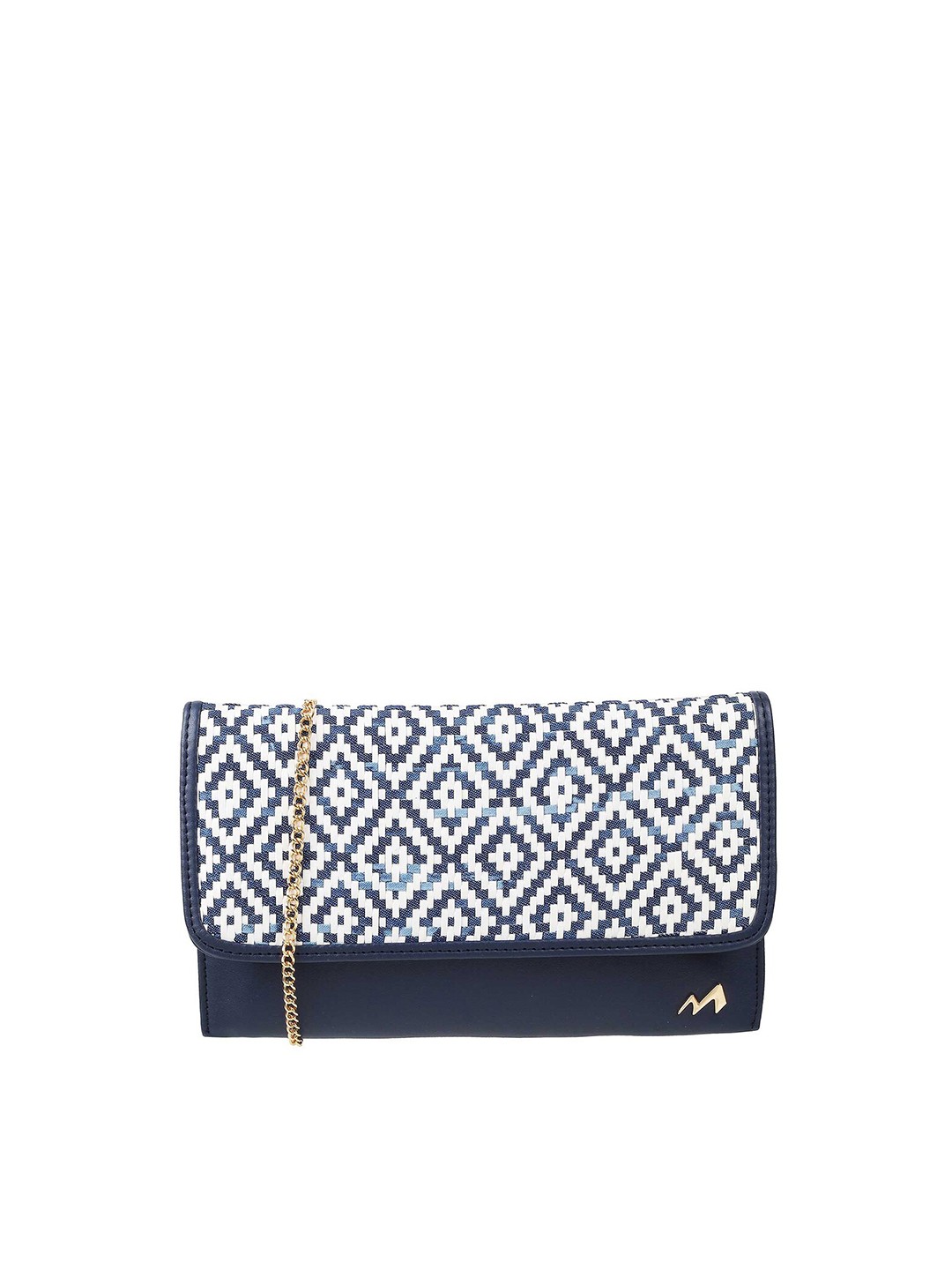 

Metro Blue & White Printed Purse Clutch