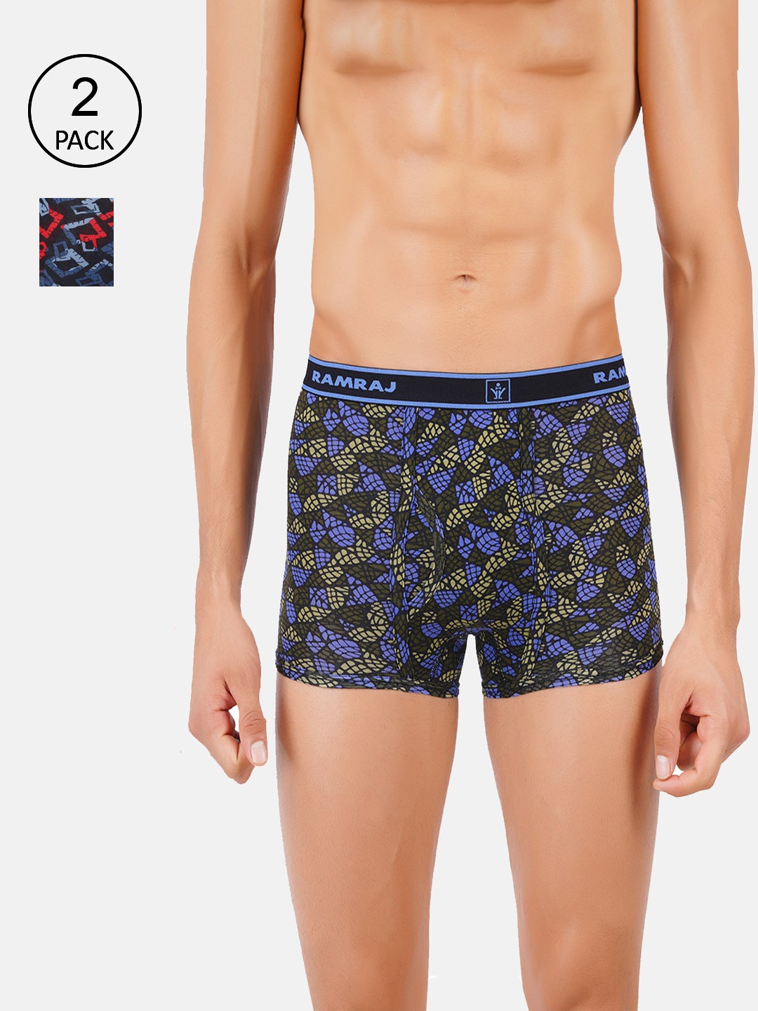

Ramraj Men Pack of 3 Assorted Cotton Sparkle Trunks