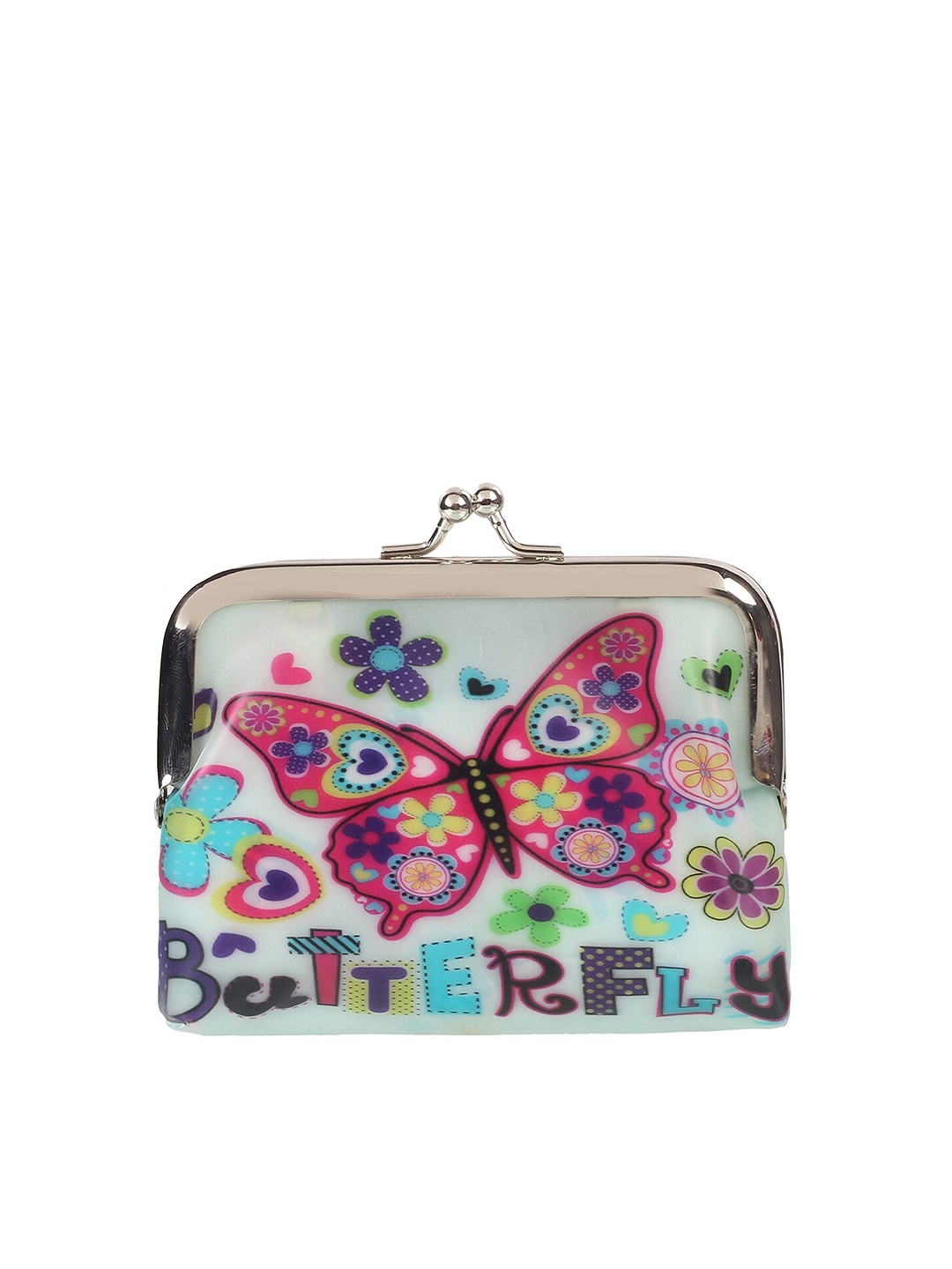 

WALKWAY by Metro Women White & Pink Printed Purse Clutch