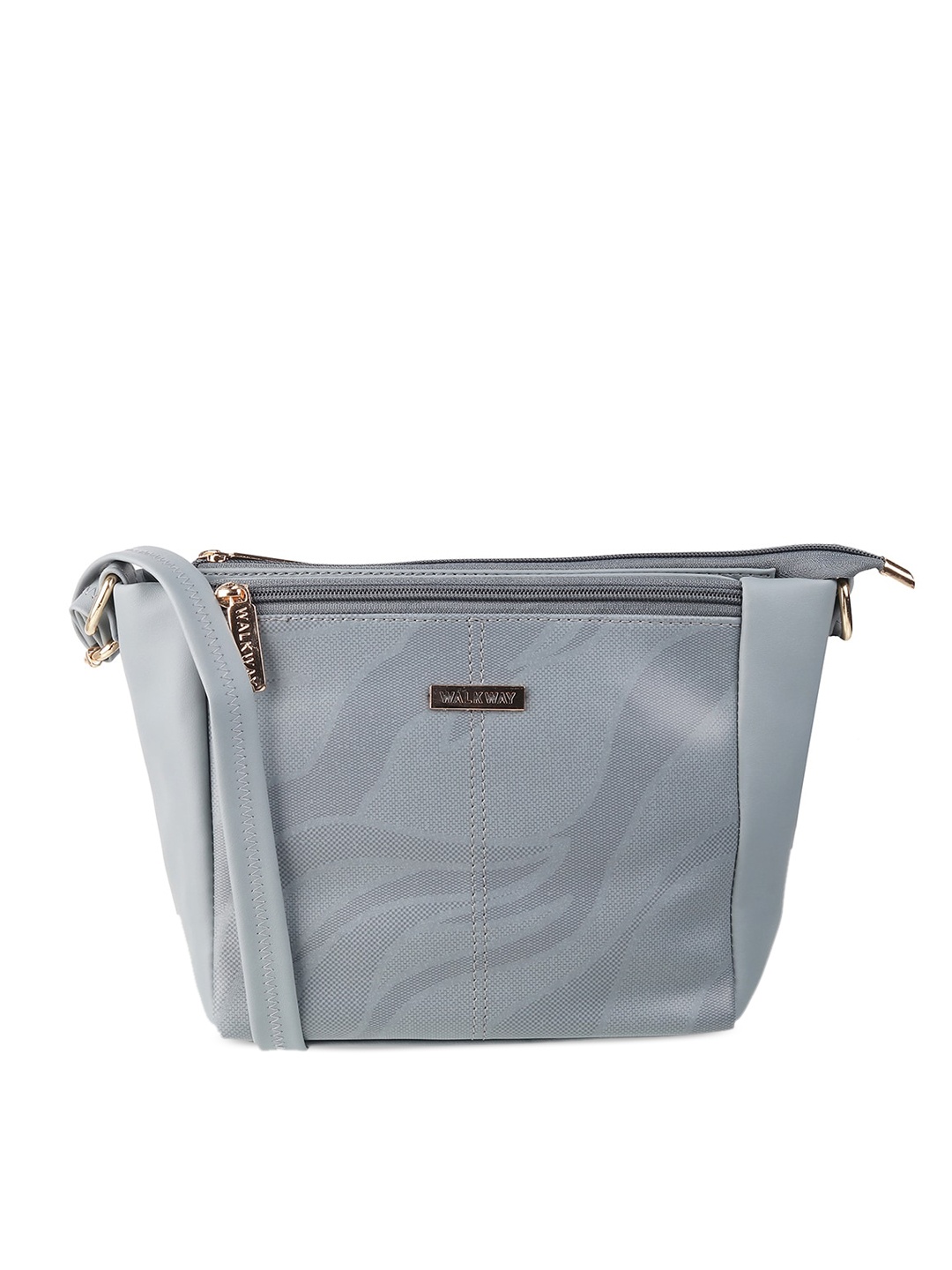 

WALKWAY by Metro Women Grey Textured Structured Shoulder Bag