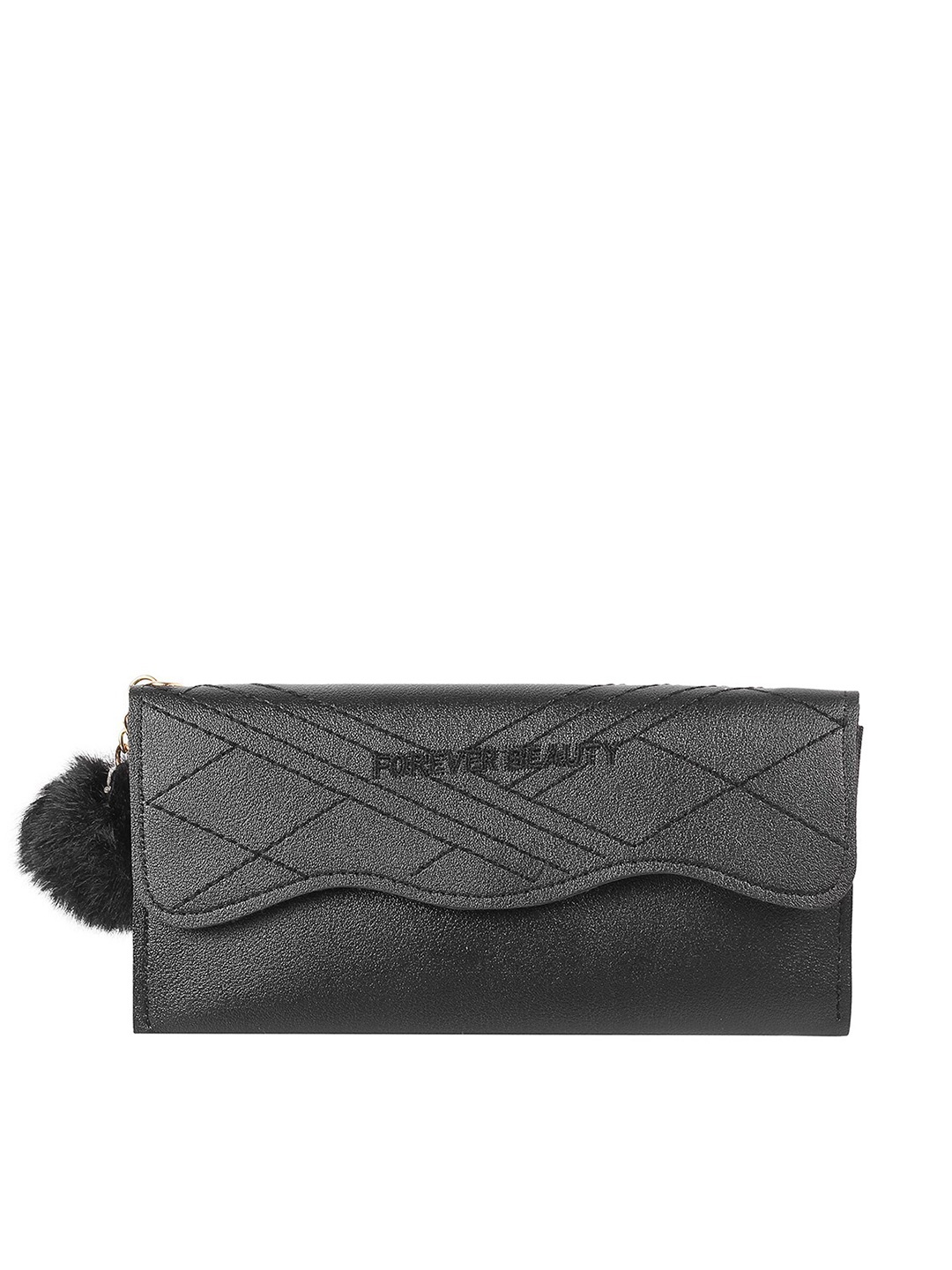 

WALKWAY by Metro Women Black Geometric Envelope Wallet